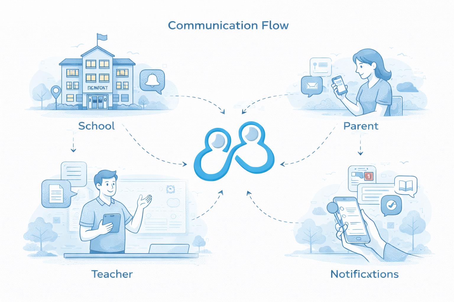 Structured communication flow